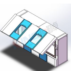 上翻自動(dòng)門高低溫箱制作完成交付湖北用戶